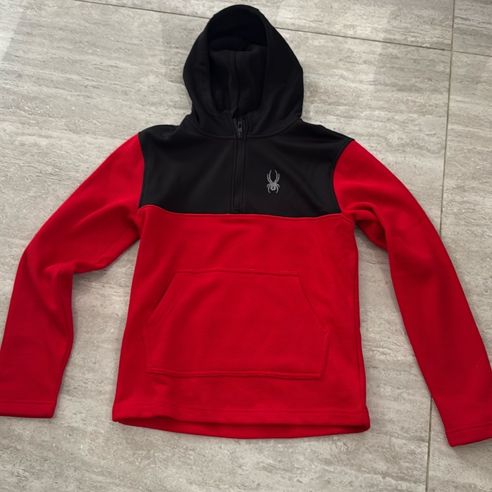 NWT men’s half zip hoodie sweatshirt spider brand